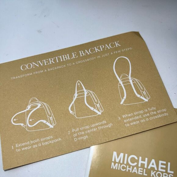 Michael Kors Jaycee Extra-Small Pebbled Leather Convertible Backpack - Picture 11 of 13